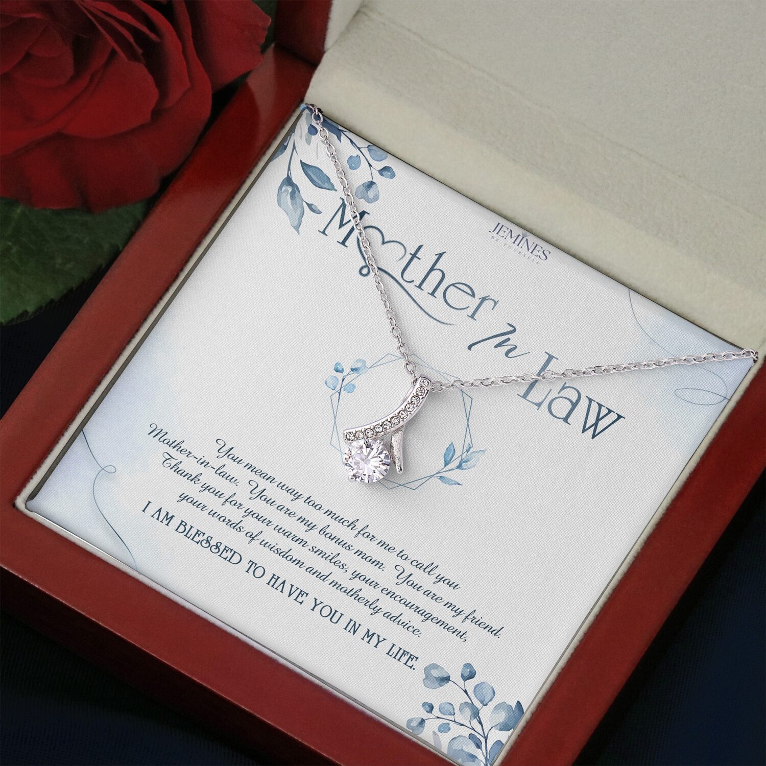 Mother-In-Law Alluring Beauty Necklace Elegant Gift - JEMINES
