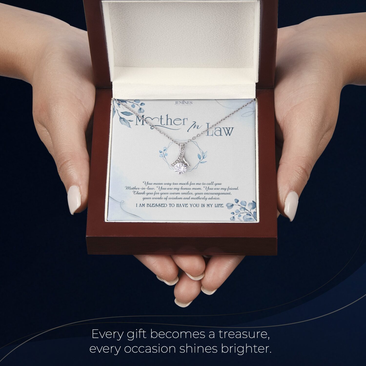 Mother-In-Law Alluring Beauty Necklace Elegant Gift - JEMINES