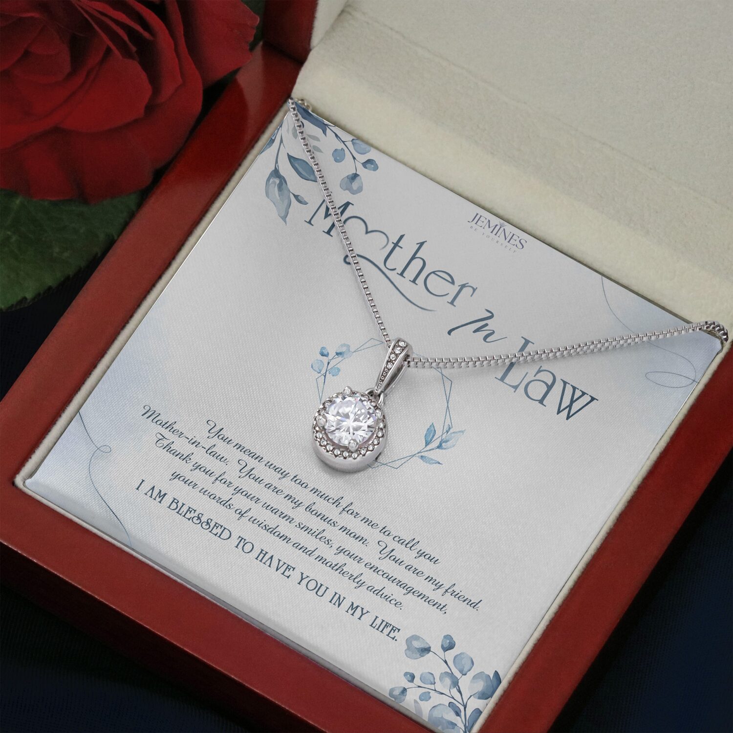 Mother-In-Law Eternal Hope Necklace Elegant Gift - JEMINES