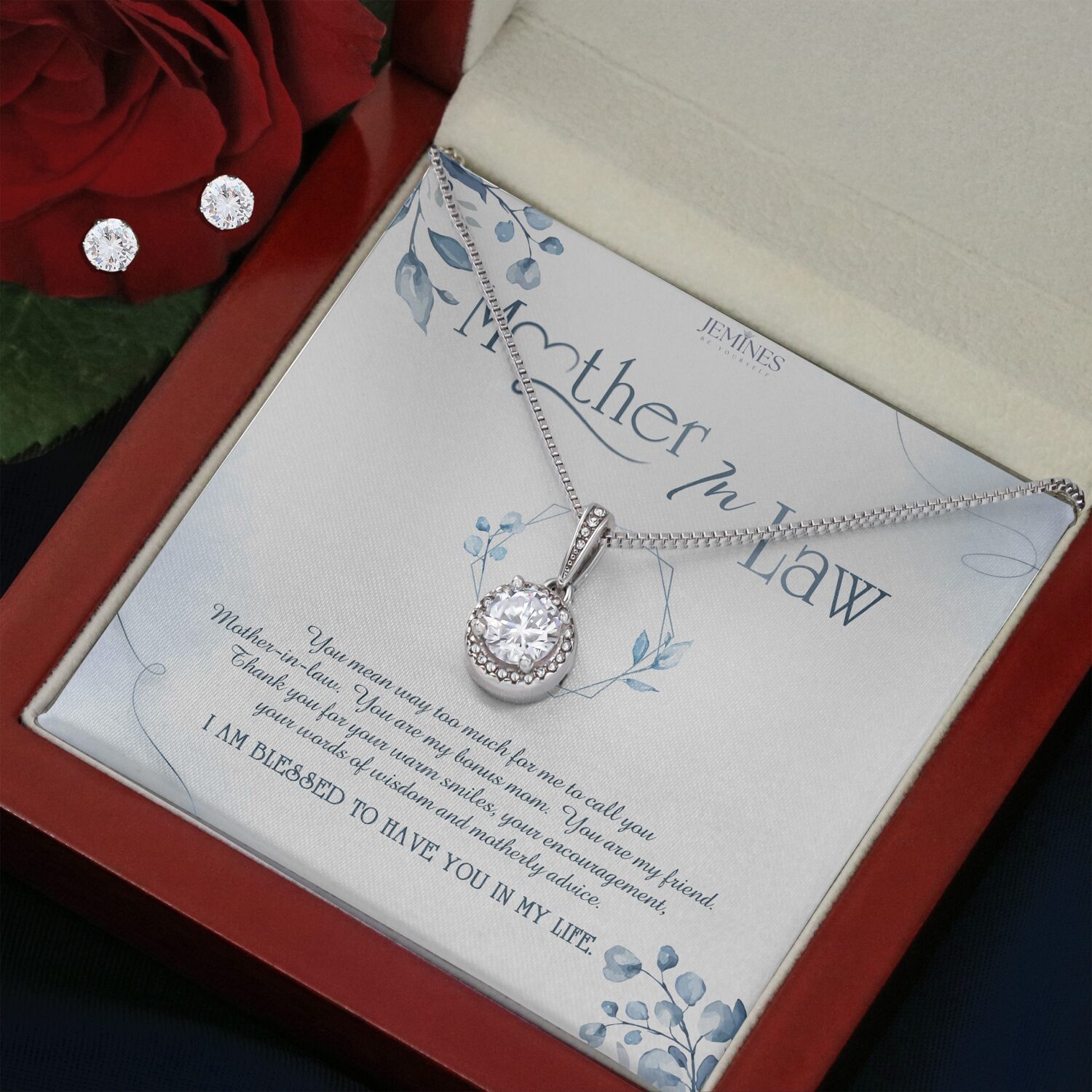 Mother-In-Law Eternal Hope Set Necklace Elegant Gift - JEMINES