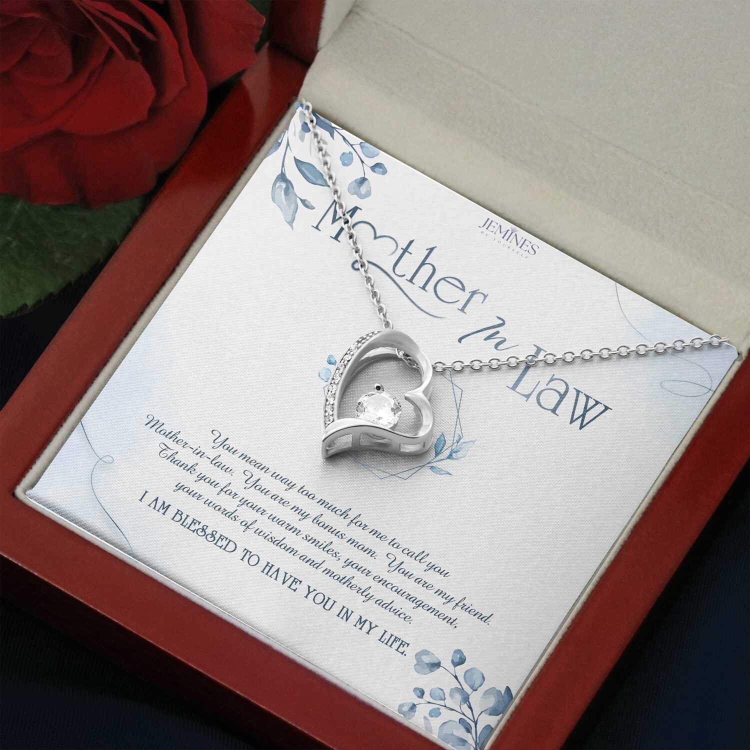Mother-In-Law Forever Love Necklace Elegant Gift - JEMINES
