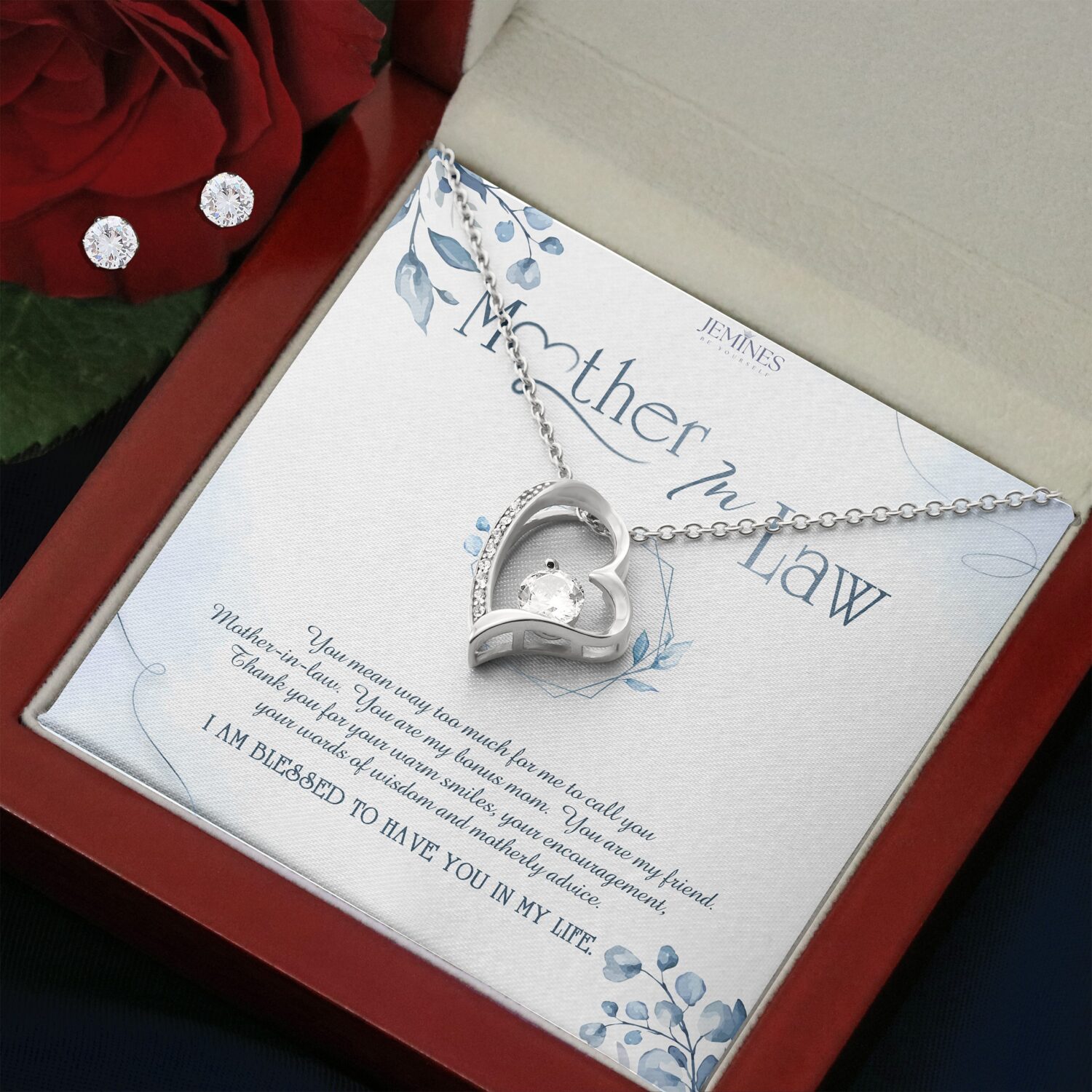 Mother-In-Law Forever Love Set Necklace Elegant Gift - JEMINES
