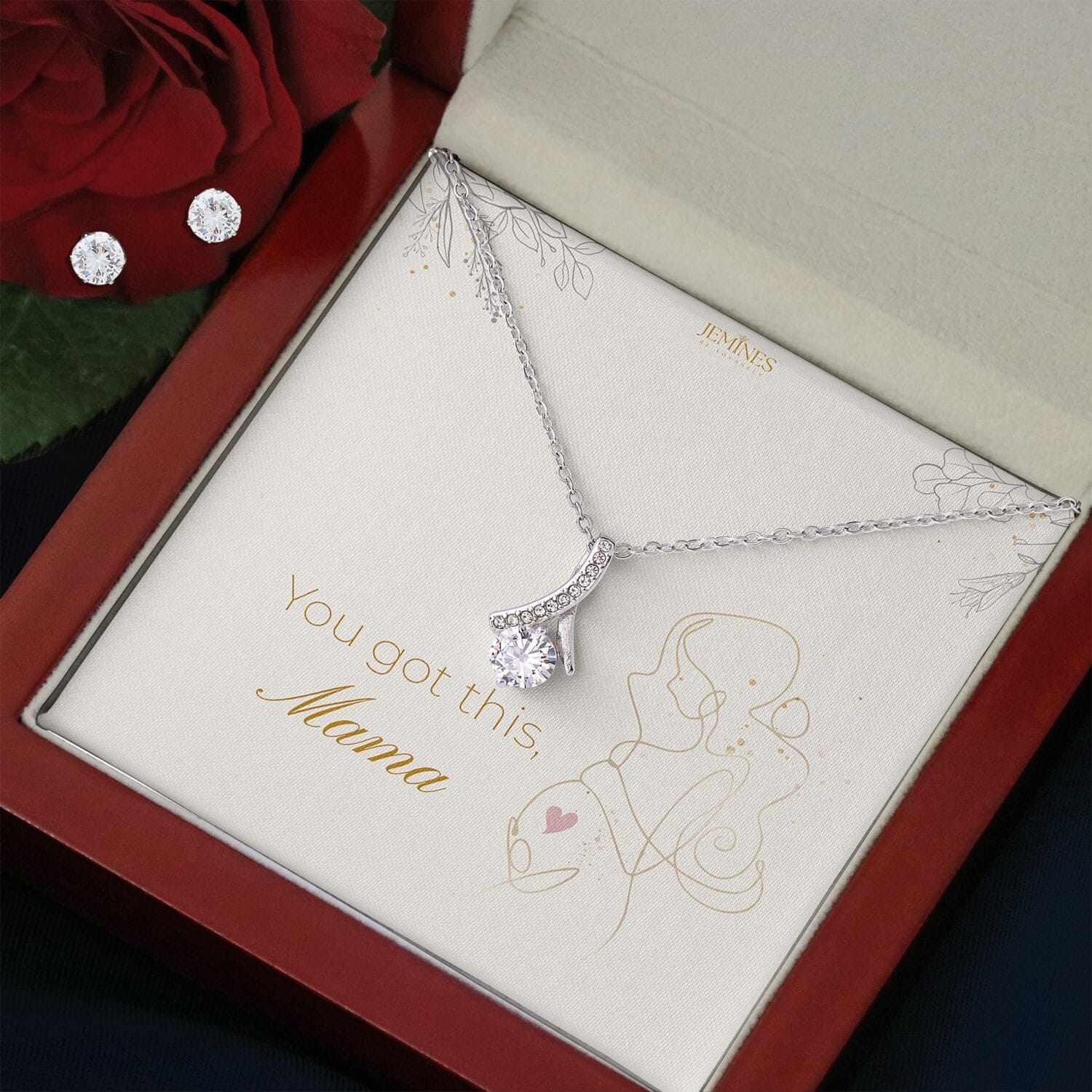 Motherhood Alluring Beauty Set Necklace Elegant Gift - JEMINES