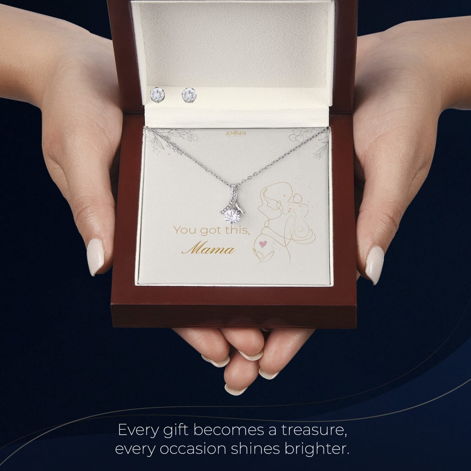 Motherhood Alluring Beauty Set Necklace Elegant Gift - JEMINES