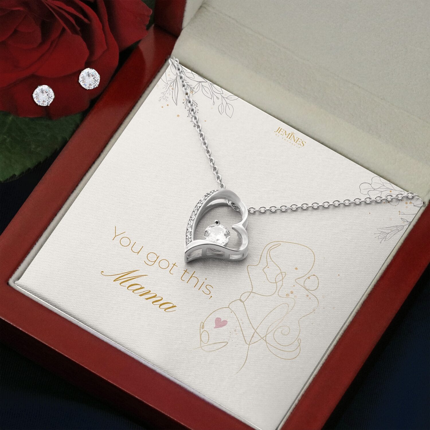 Motherhood Forever Love Set Necklace Elegant Gift - JEMINES