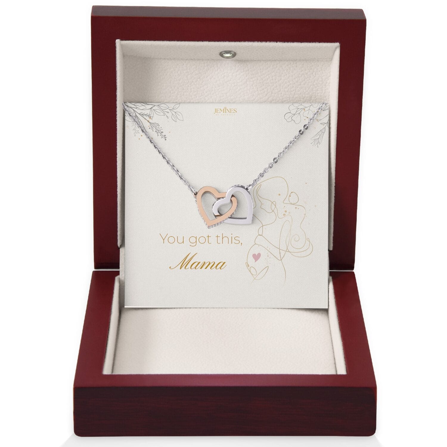 Motherhood Interlocking Hearts Necklace