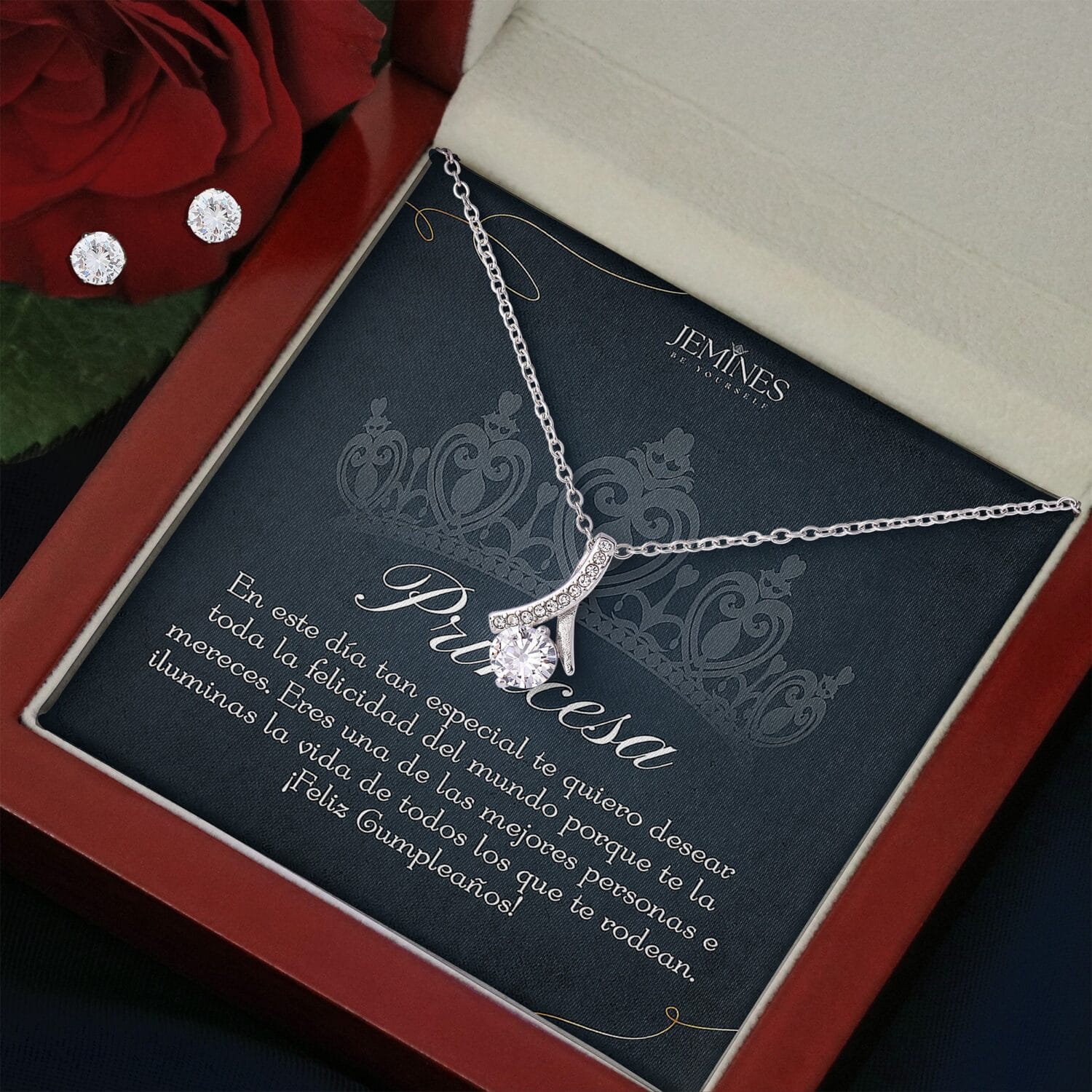 Princesa Birthday Alluring Beauty Set Necklace Elegant Gift - JEMINES