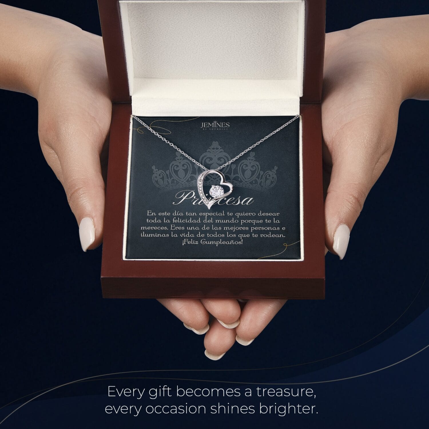 Princesa Birthday Forever Love Necklace Elegant Gift - JEMINES