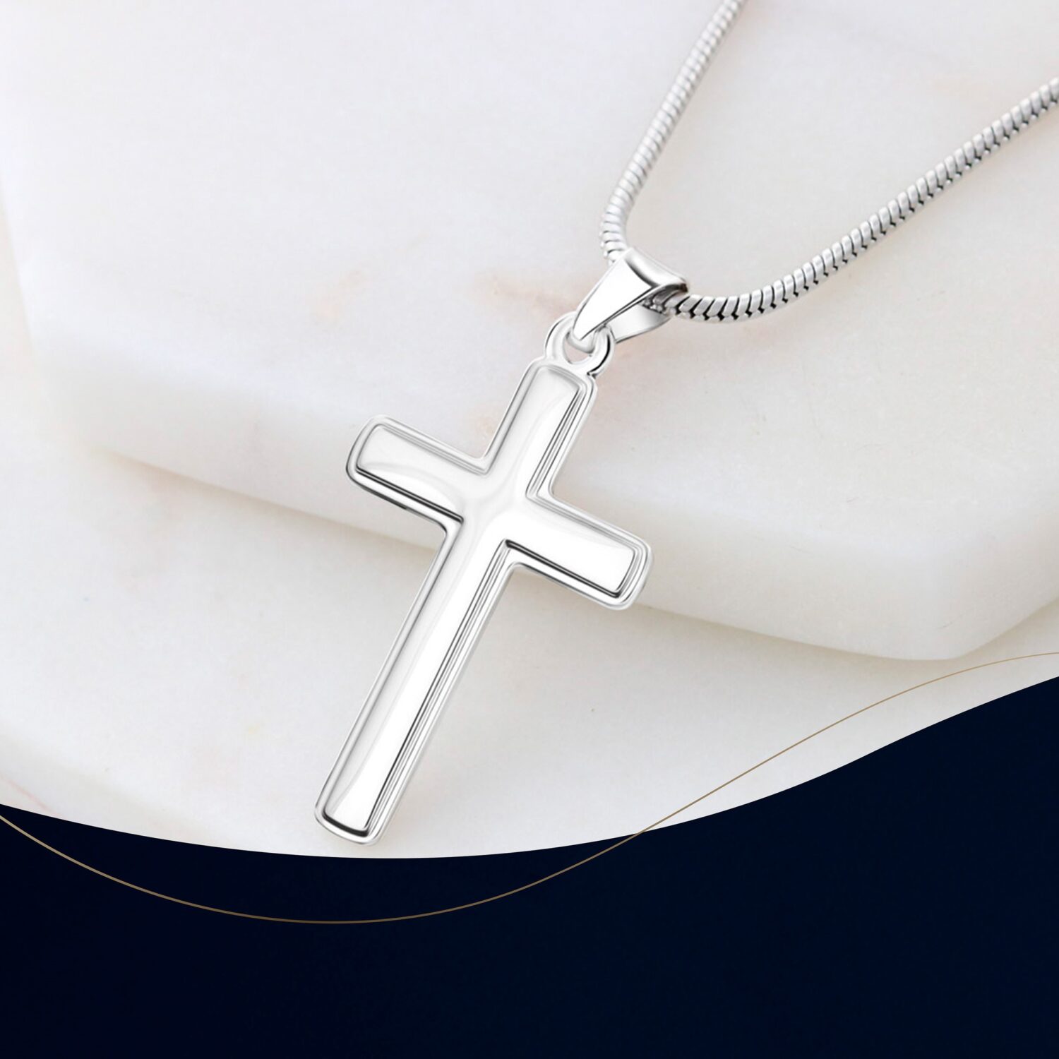Soulmate Artisan Cross Necklace Elegant Gift - JEMINES