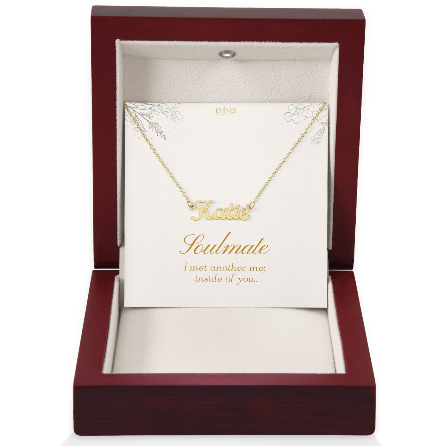 Soulmate Custom Name Gold Necklace Gift