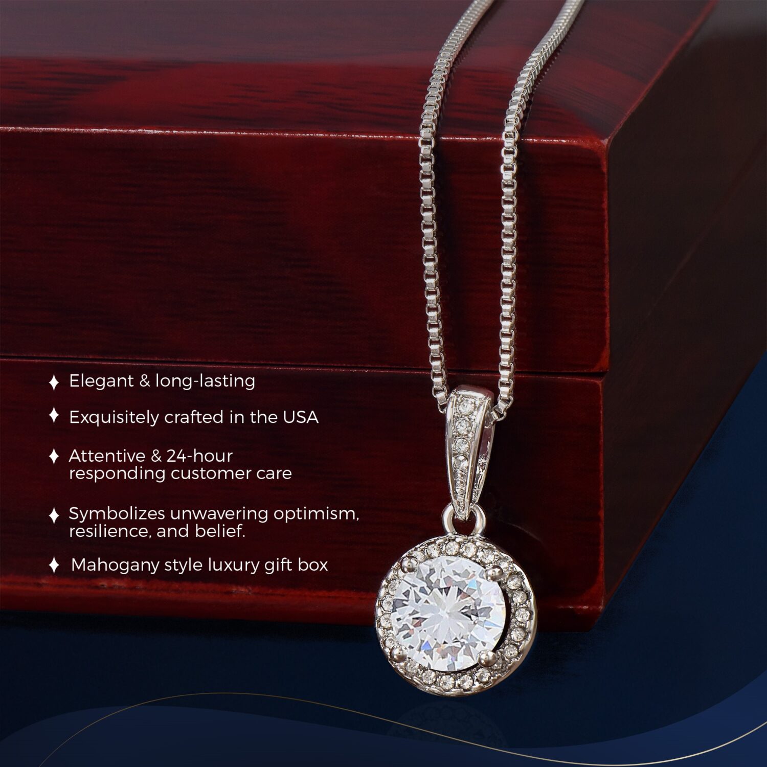 Soulmate Eternal Hope Necklace Elegant Gift - JEMINES