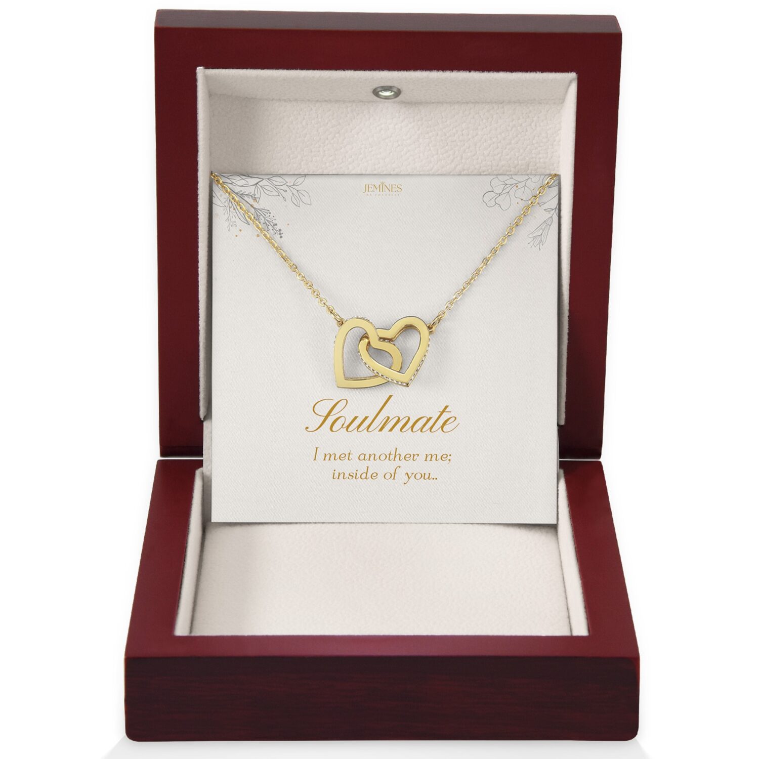 Soulmate Interlocking Gold Necklace Gift