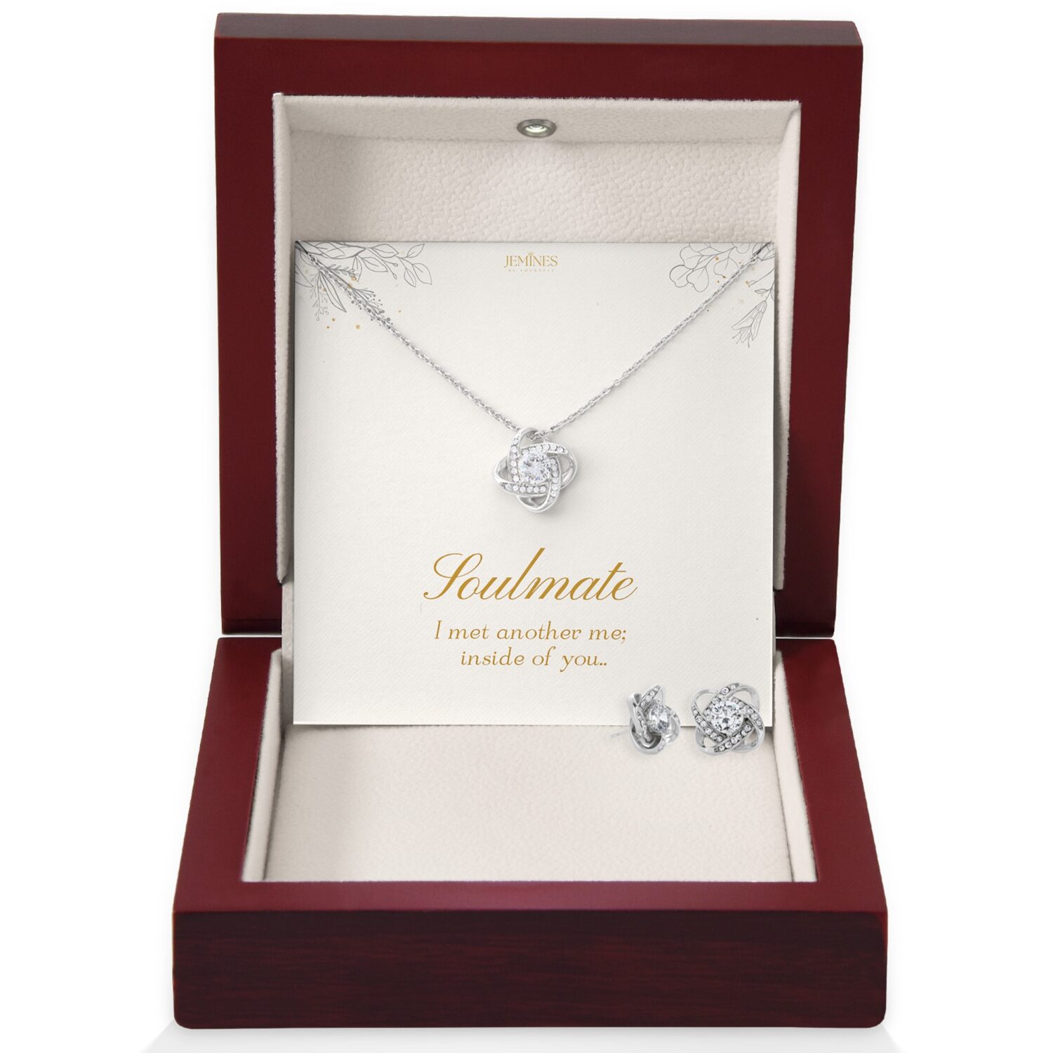 Soulmate Love Knot Set Necklace Gift