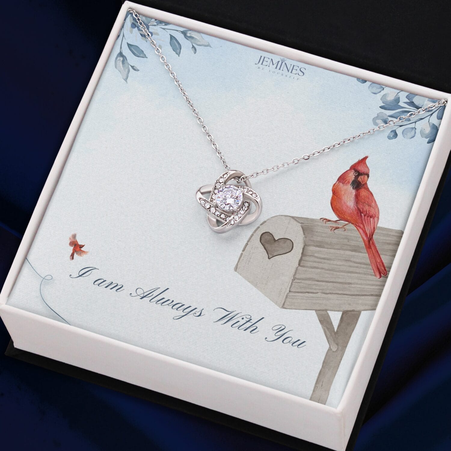 Sympathy Love Knot Necklace Elegant Memorial Gift - JEMINES