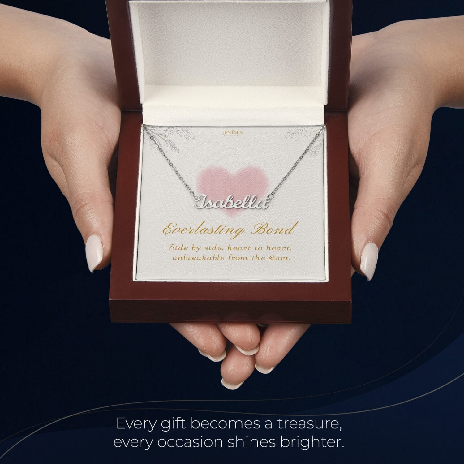 Wife Custom Name Necklace Elegant Gift - JEMINES