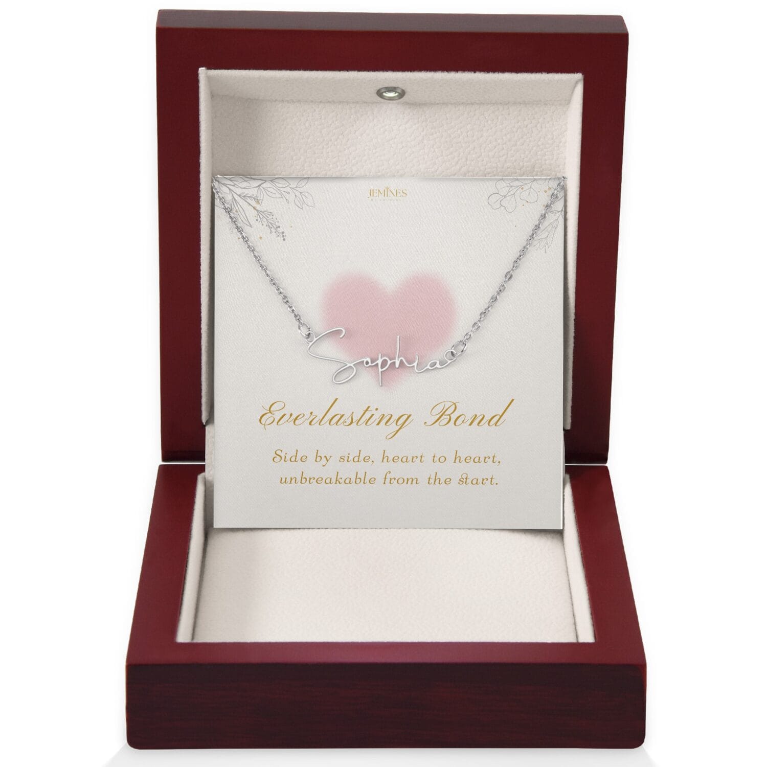 Wife Custom Signature Name Necklace Gift