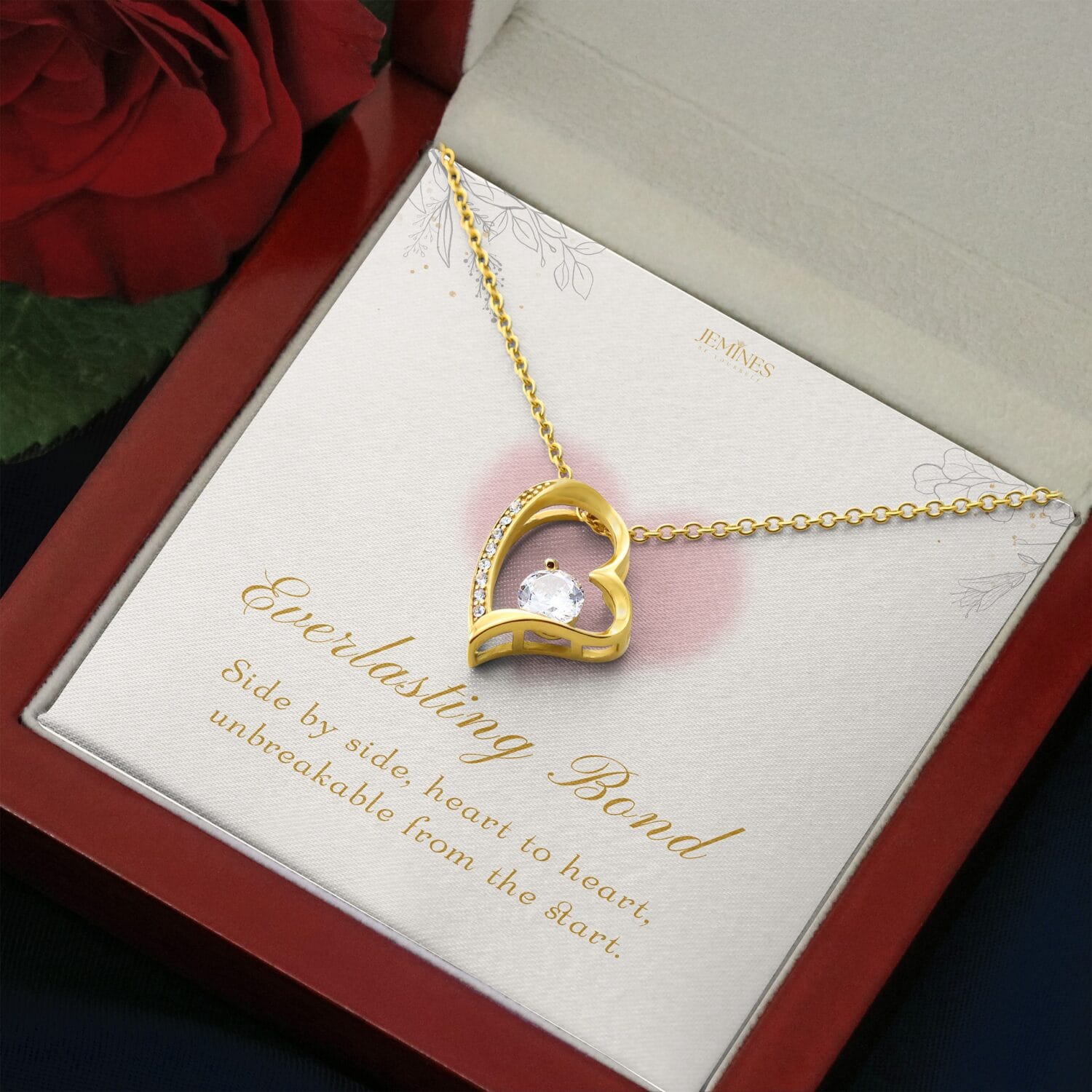 Wife Forever Love Gold Necklace Elegant Gift - JEMINES