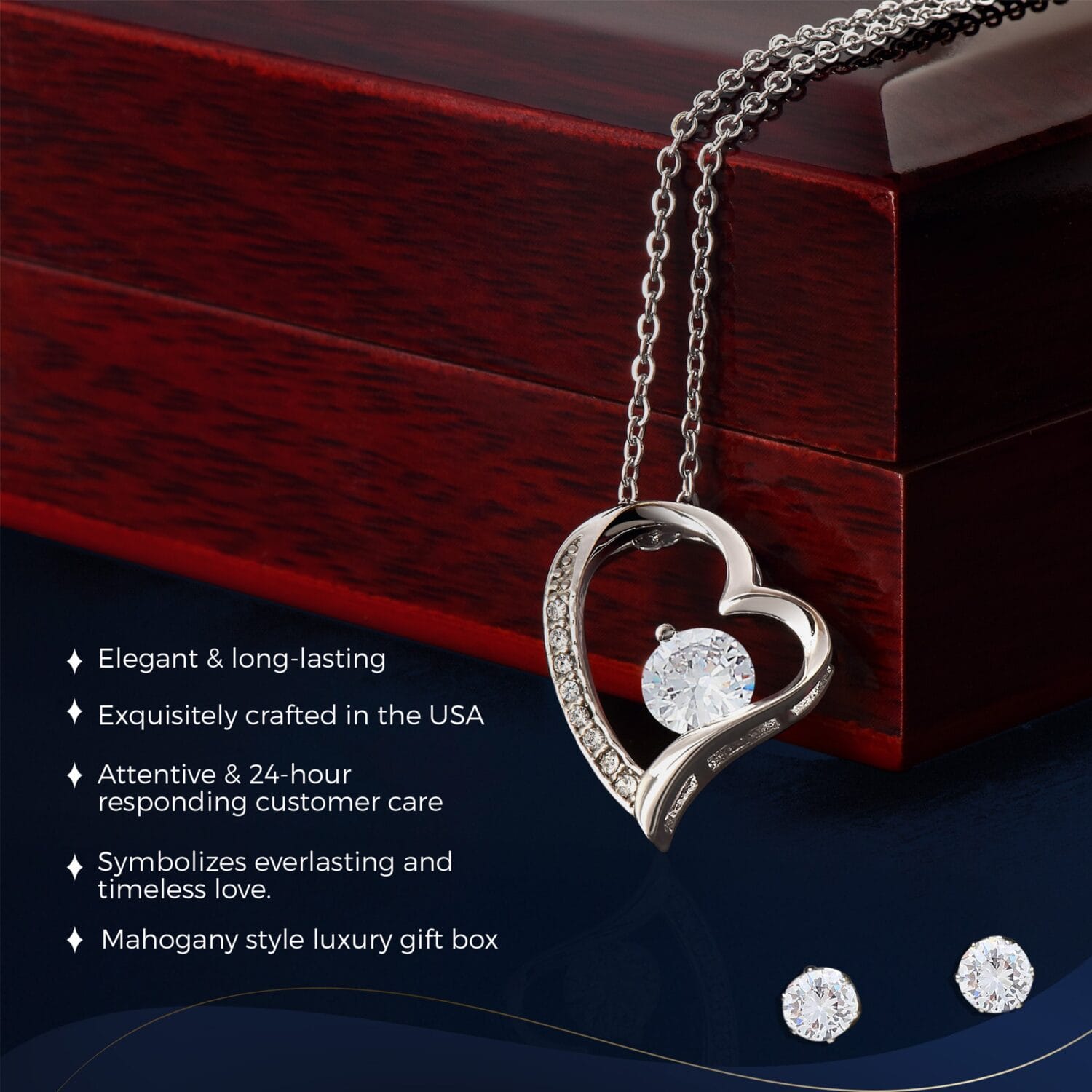 Wife Forever Love Set Necklace Elegant Gift - JEMINES