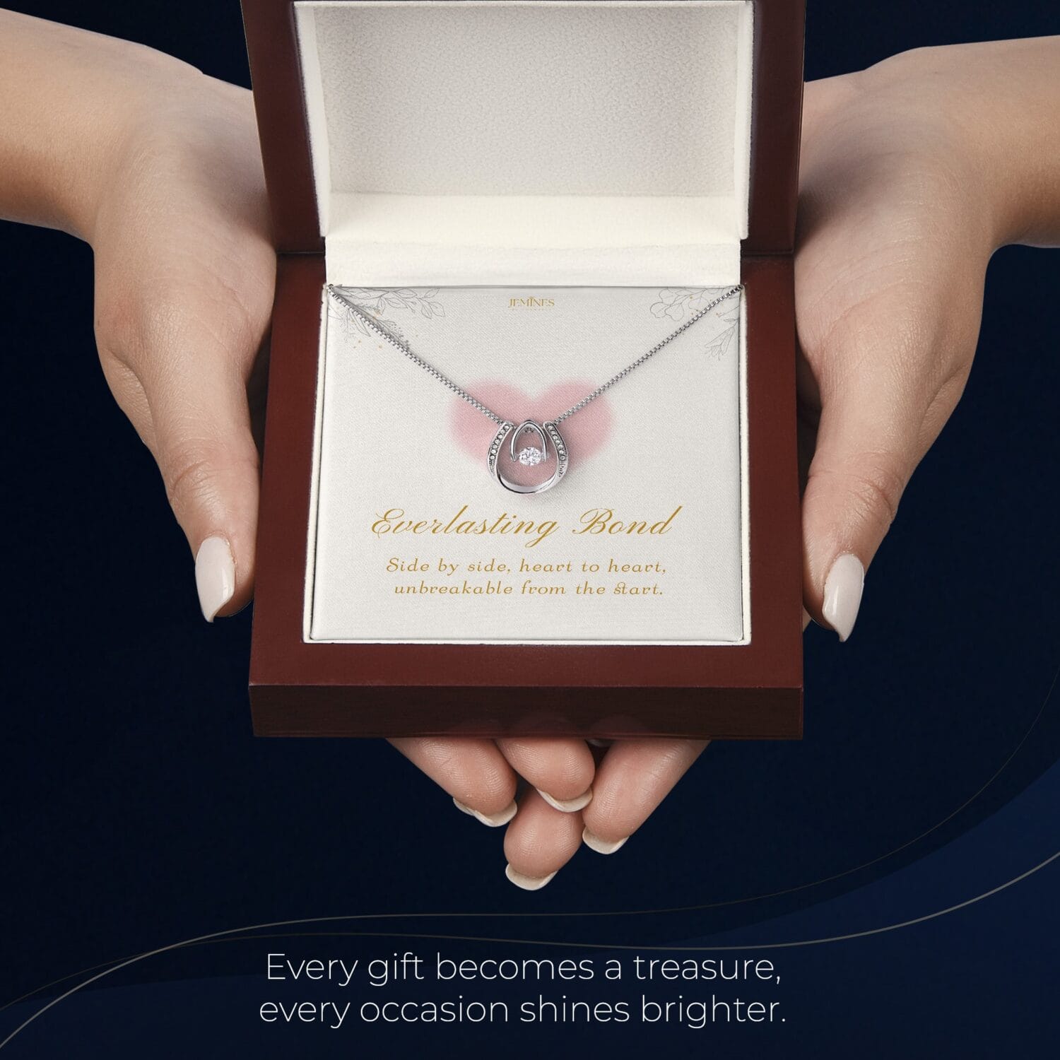 Wife Lucky in Love Necklace Elegant Gift - JEMINES