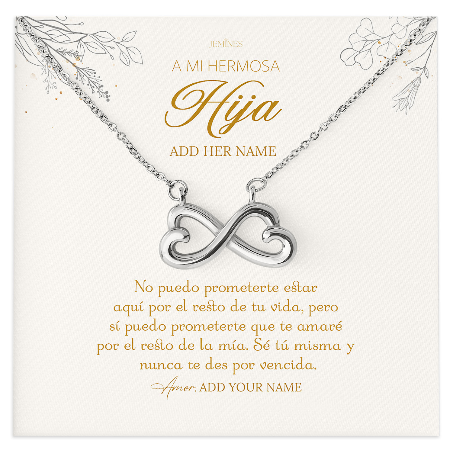 A Mi Hermosa Hija Necklace Gifts
