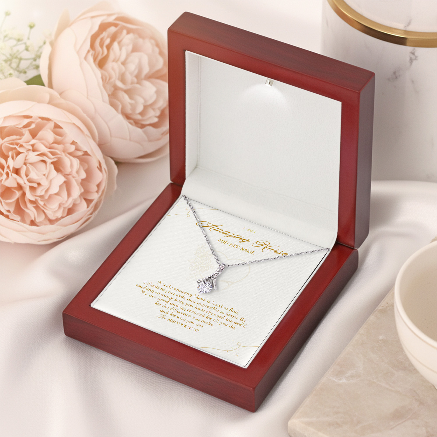 Alternative view of Amazing Nurse Appreciation Necklace Gifts
