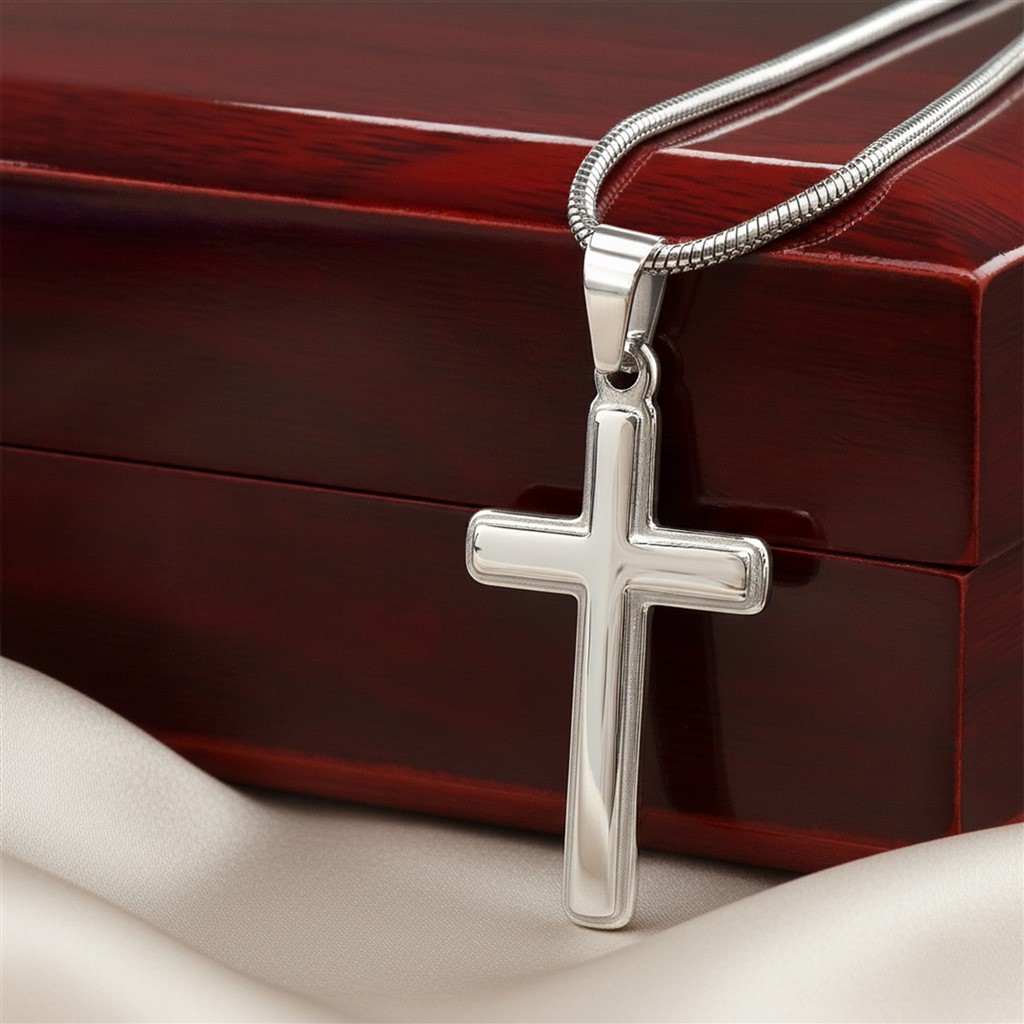 Artisan Crafted Cross Necklace with Meaningful Message Card Gifts