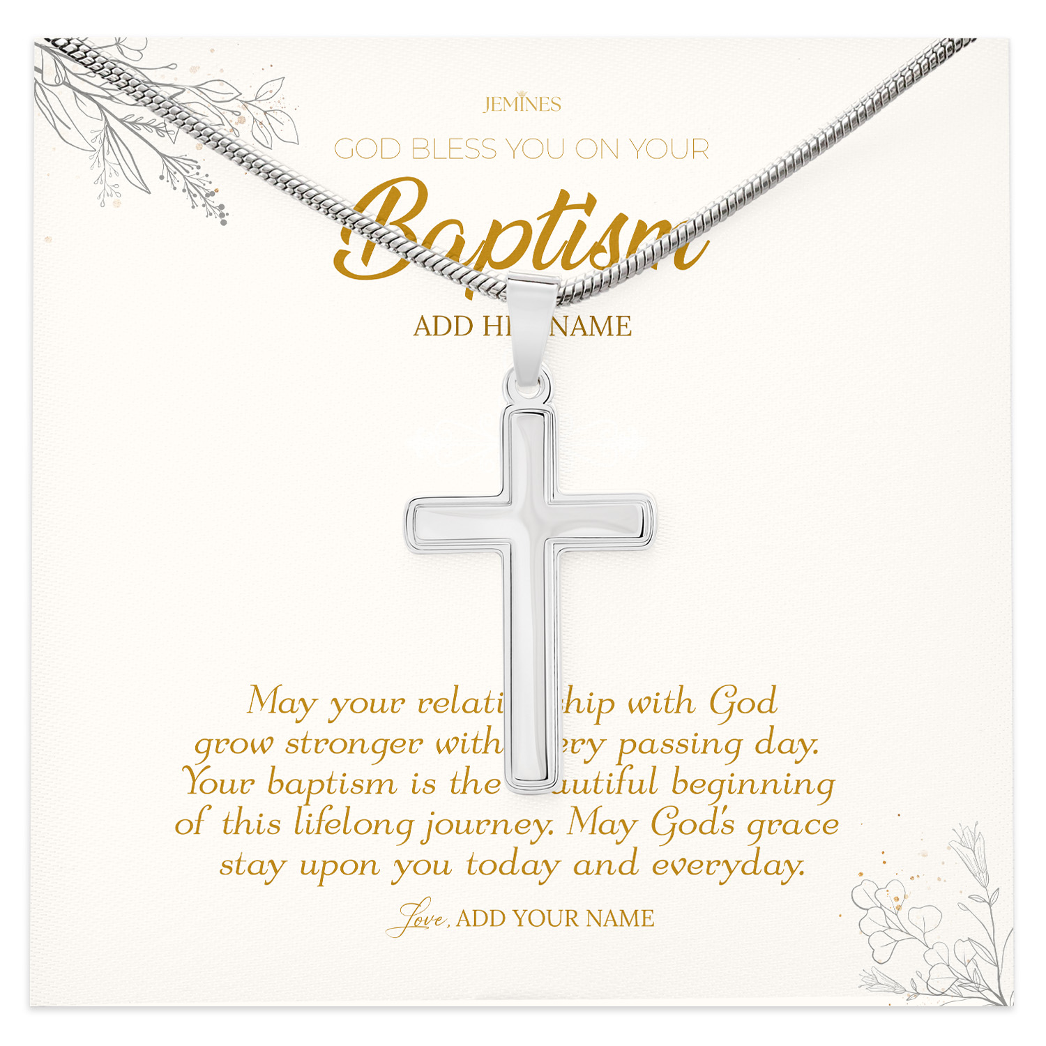 Baptism Necklace Spiritual Gifts