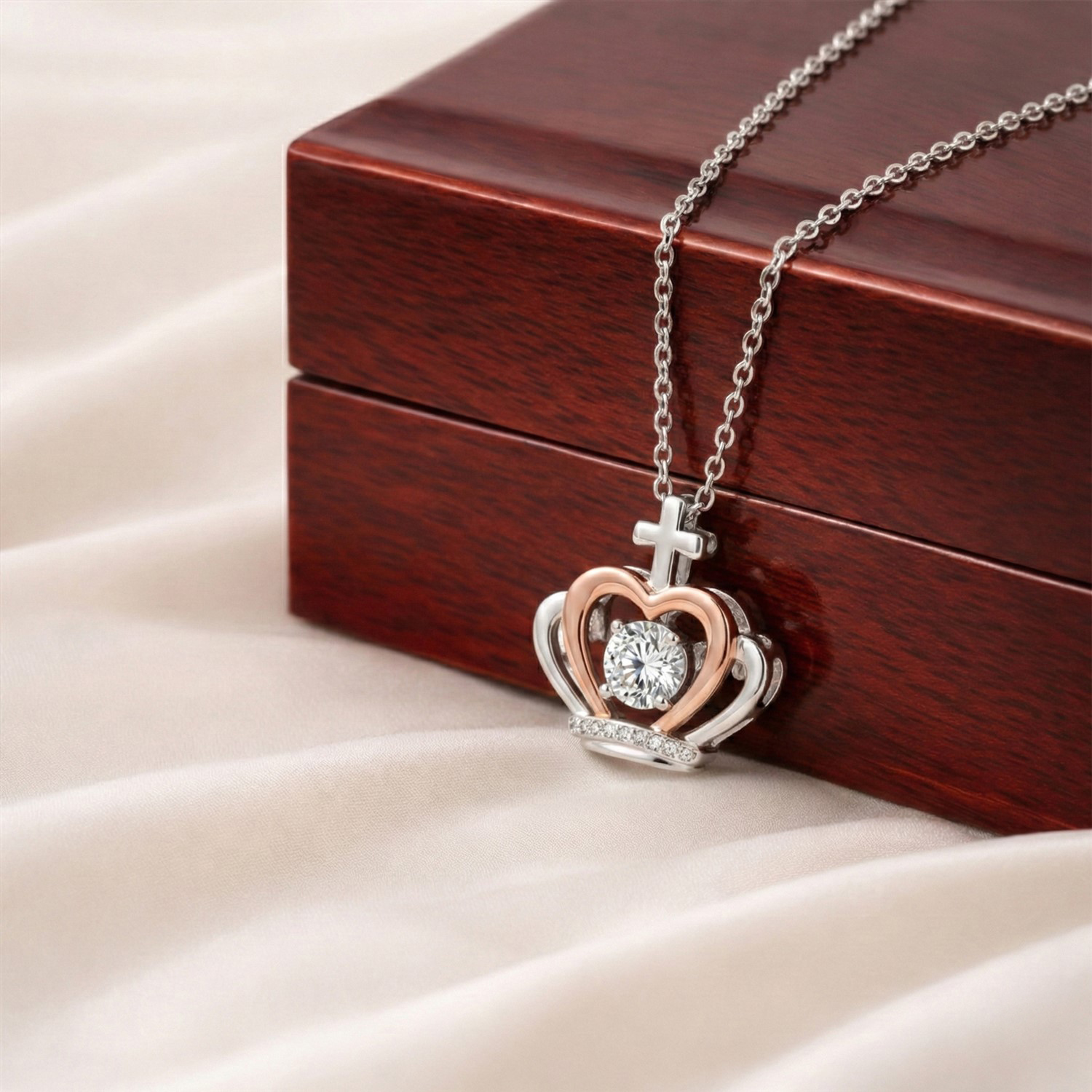 Crown Necklace with Meaningful Message Card Gifts