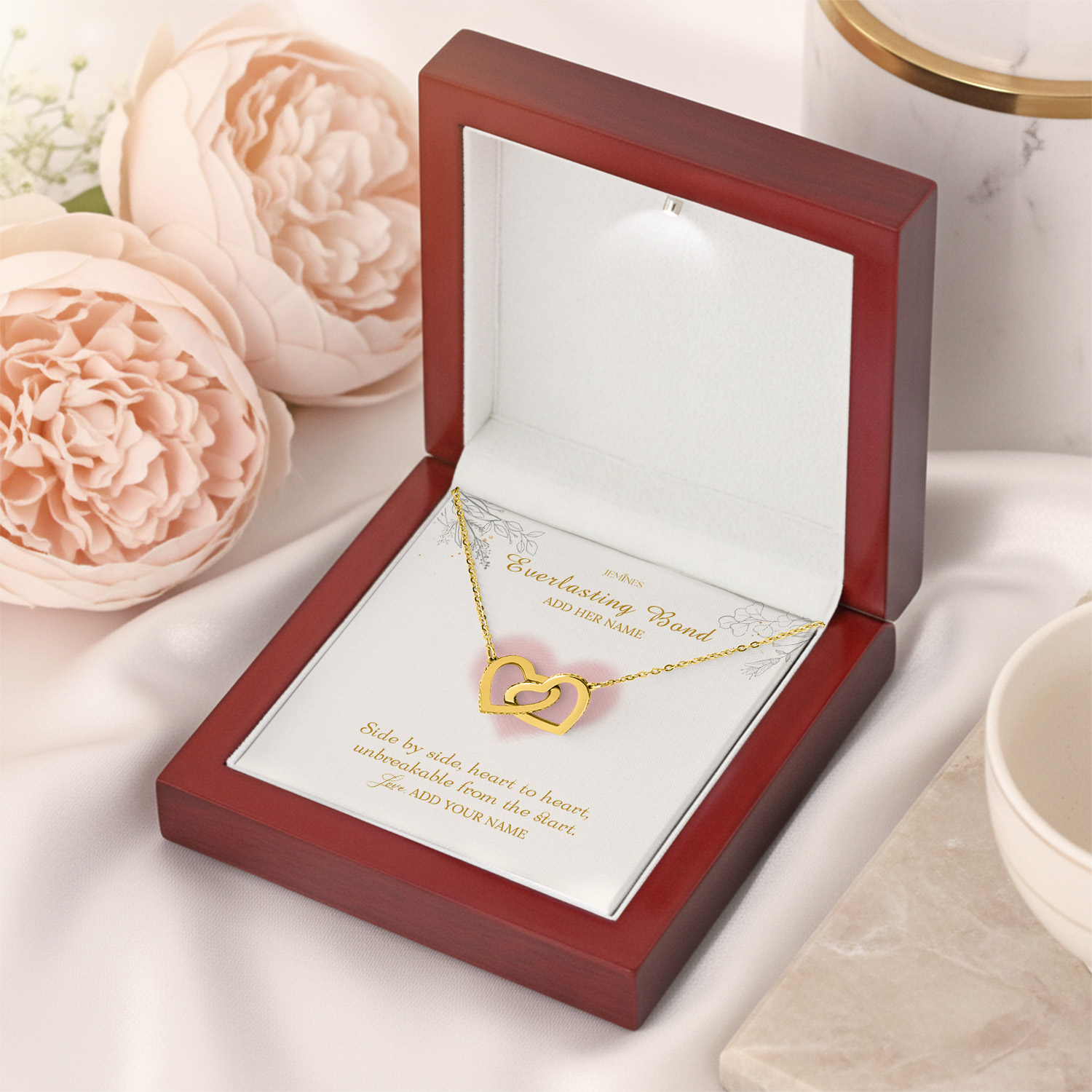 Alternative view of Everlasting Bond Necklace with Message Card Gifts