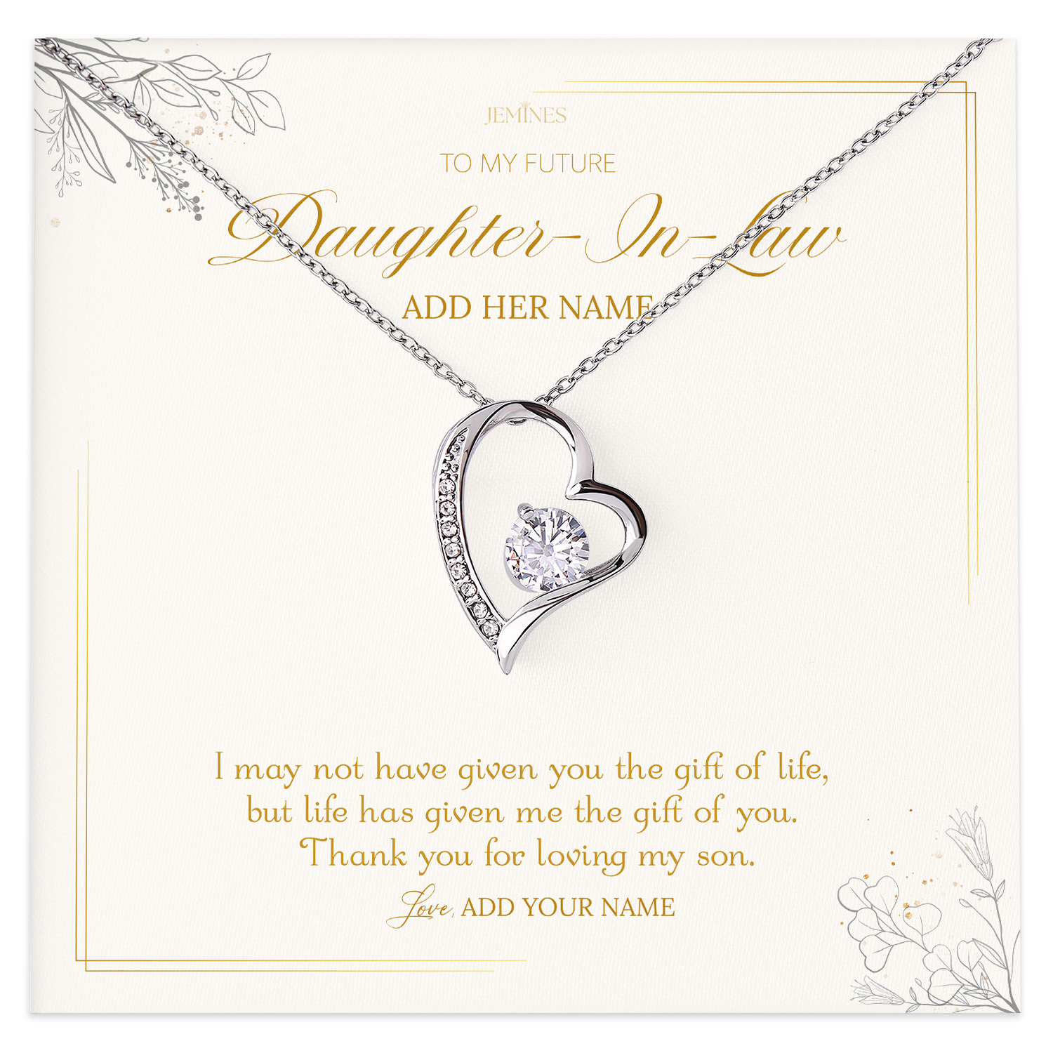 Future Daughter-in-law Necklace Gifts