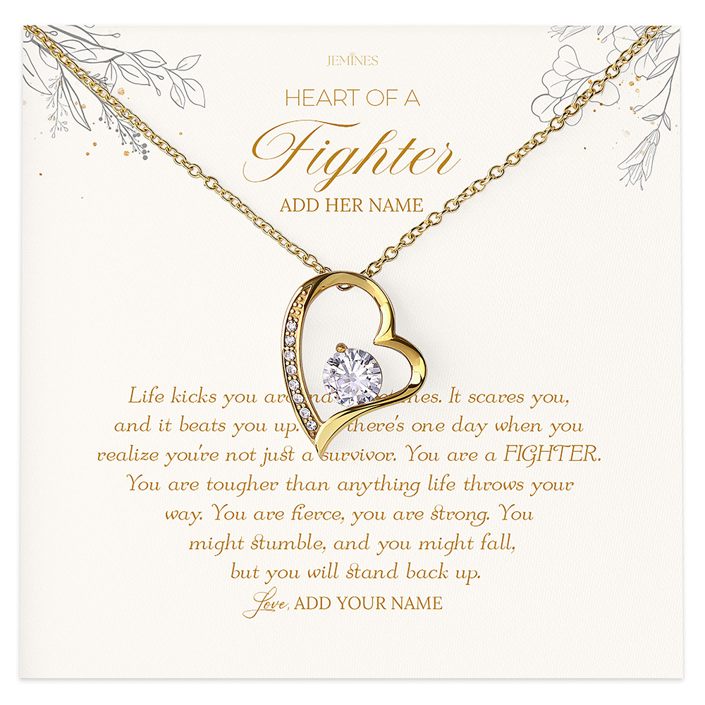 Heart of a Fighter Necklace Gifts