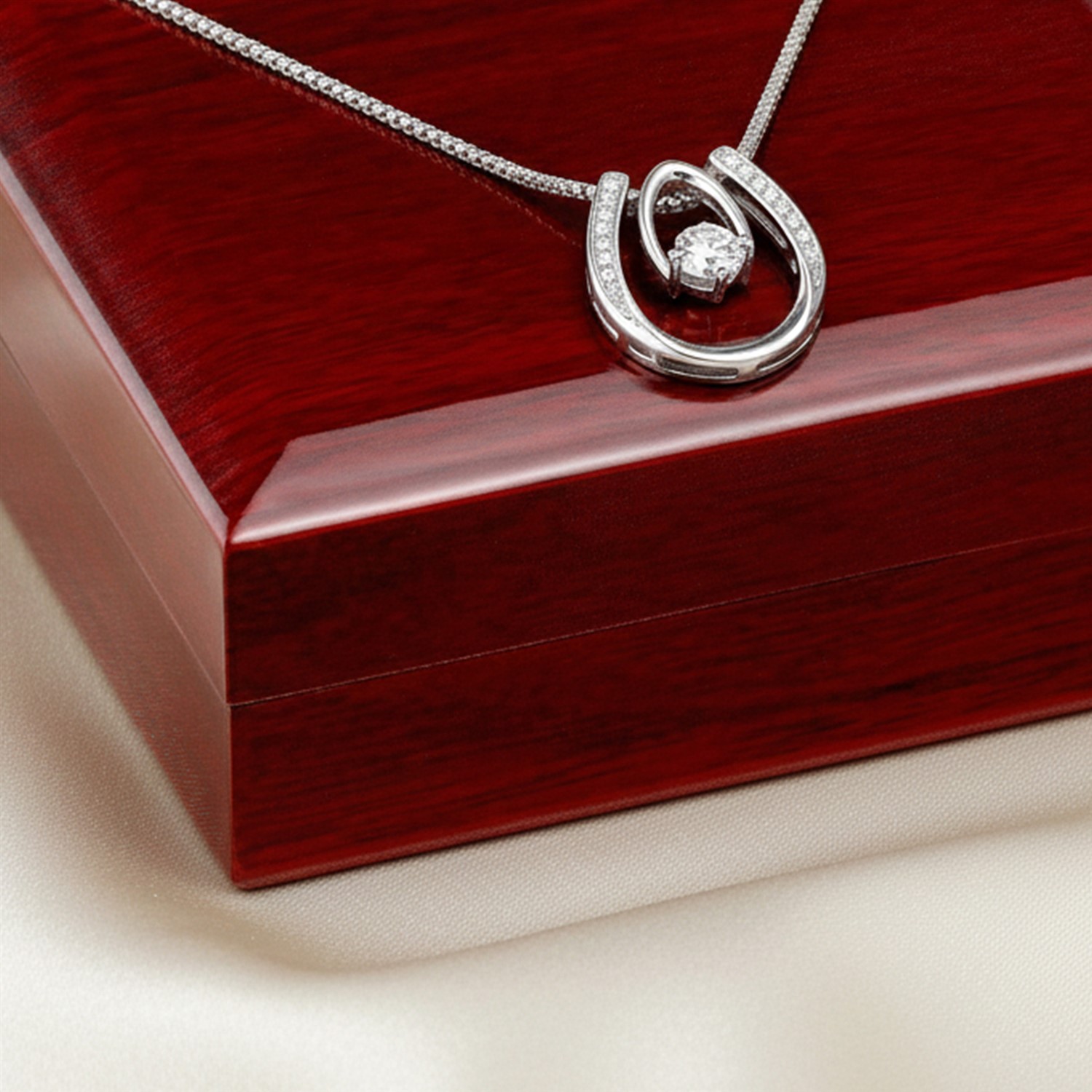 Lucky In Love Necklace with Meaningful Message Card Gifts