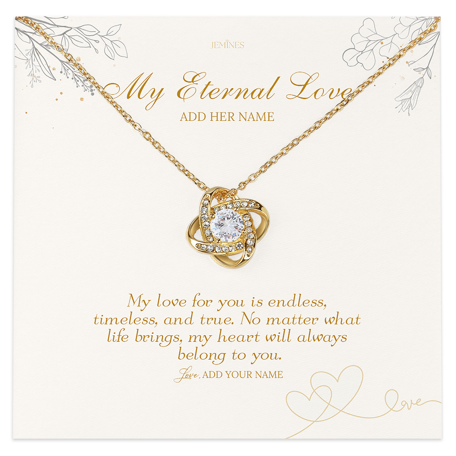 My Eternal Love Necklace Gifts