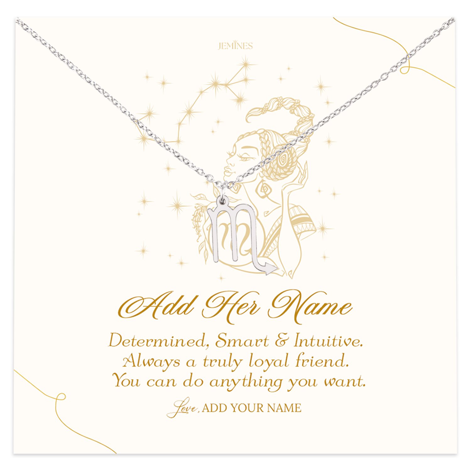 Scorpio Zodiac Necklace Personalized Gifts