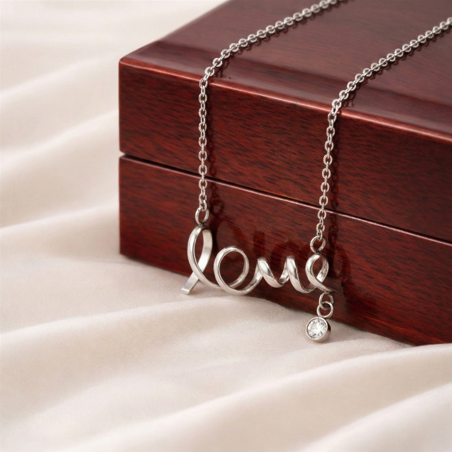 Scripted Love Necklace with Meaningful Message Card Gifts