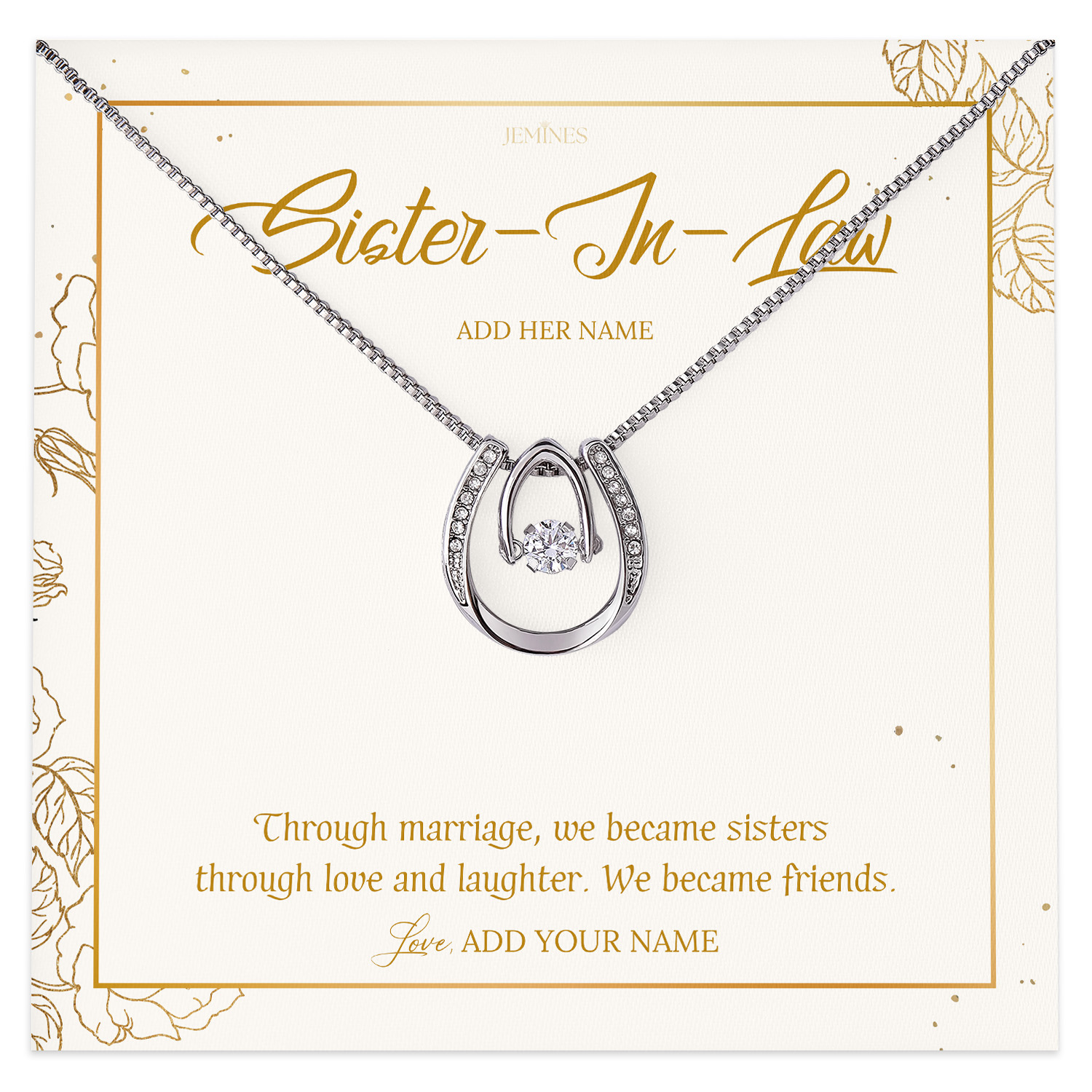 Sister-in-law Necklace Personalized Gifts
