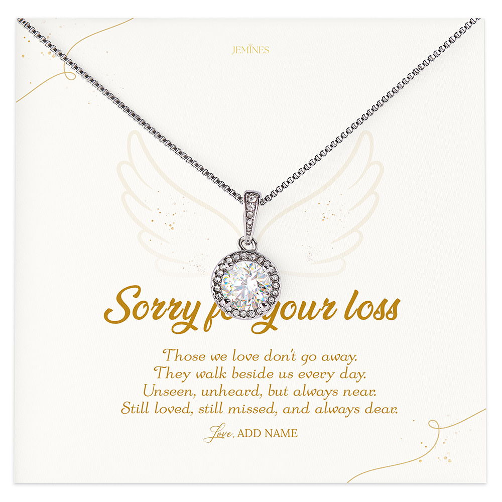 Sorry for Your Loss Sympathy Necklace Gifts