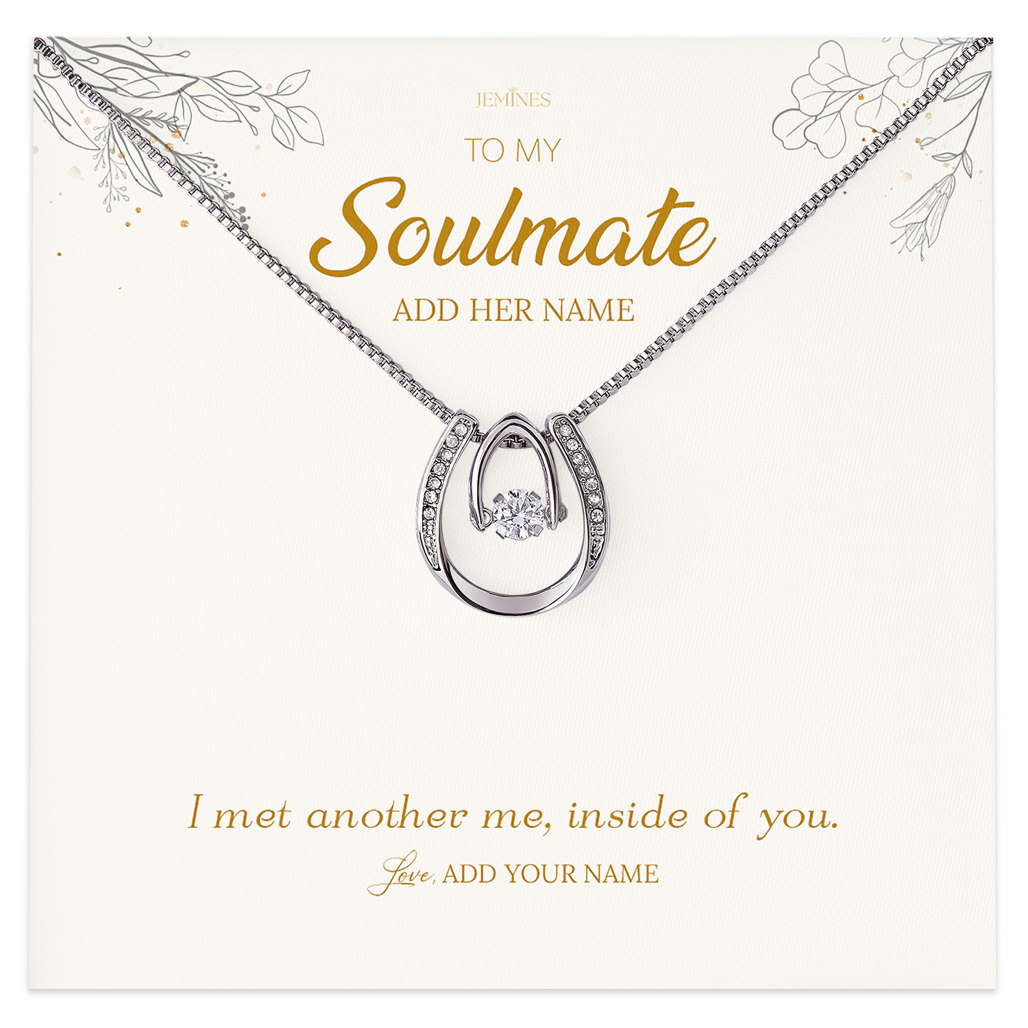 To My Soulmate Necklace Gifts