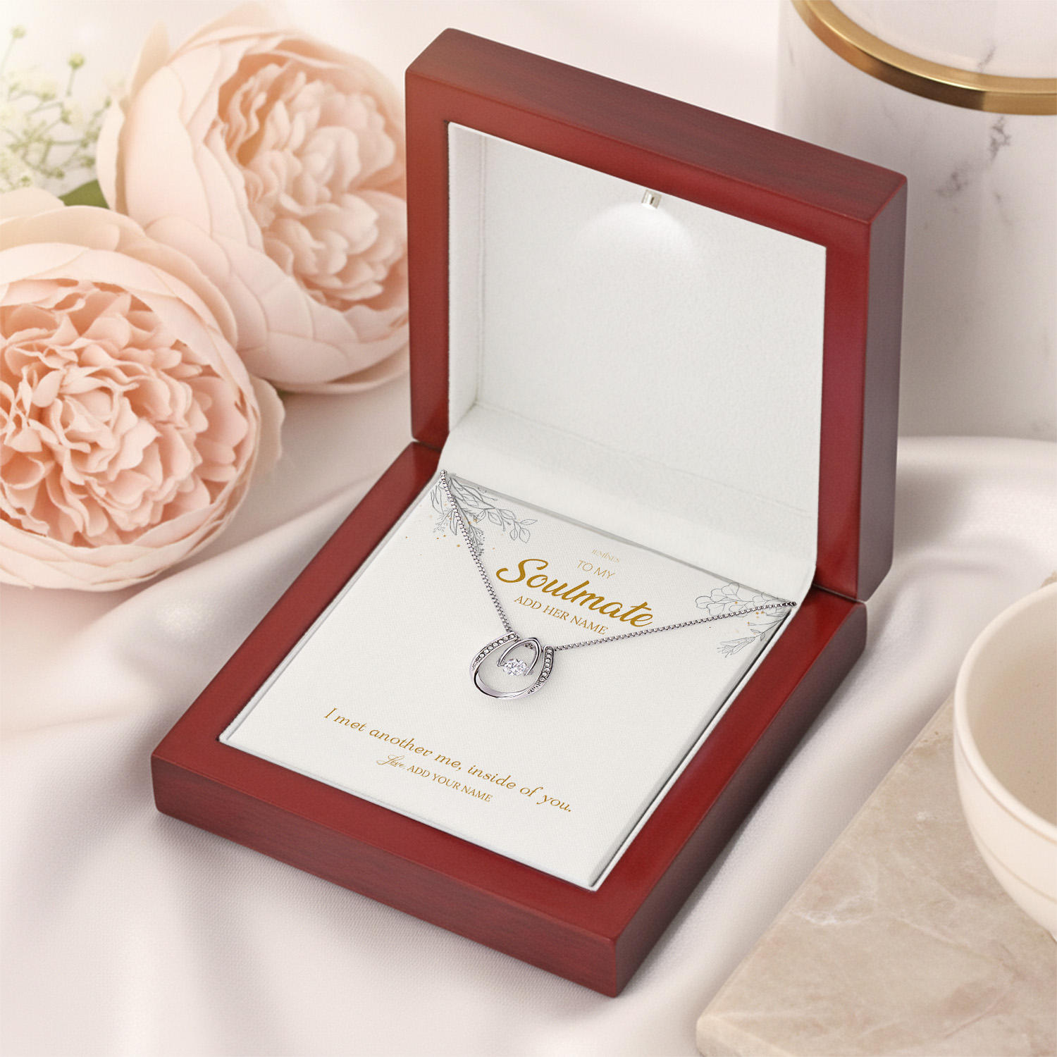 Alternative view of To My Soulmate Necklace Personalized Gifts