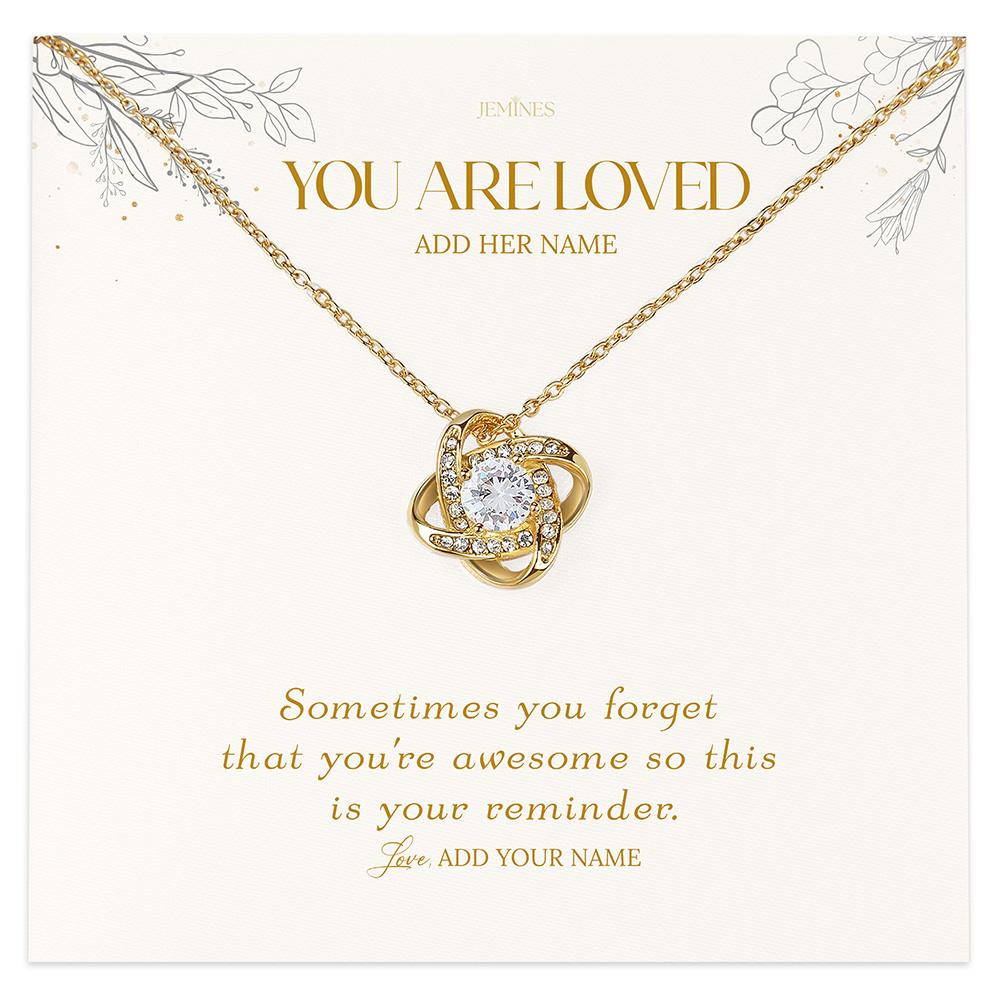 You Are Loved Encouragement Necklace Gifts